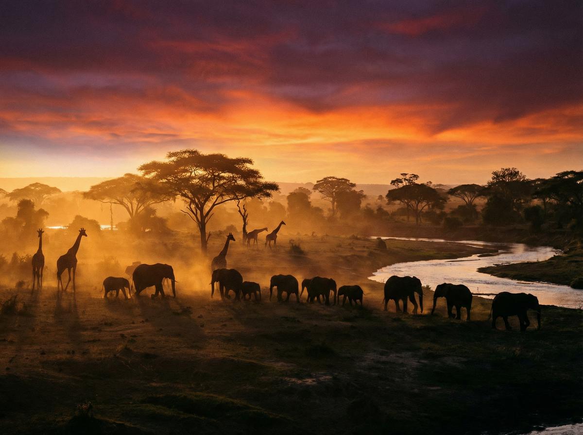 网红非洲动物视频